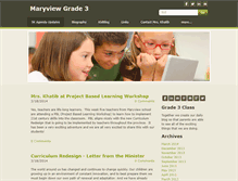 Tablet Screenshot of maryviewgr3.com